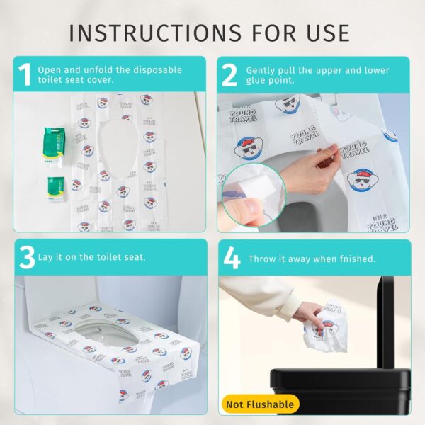 Toilet Seat Covers Disposable 20 Pack - Image 2
