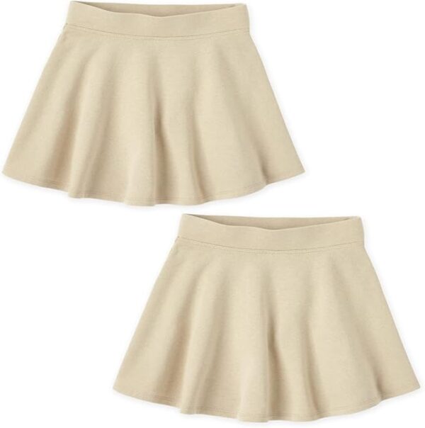 The Children's Place Girls' Active French Terry Skirt 2 Pack