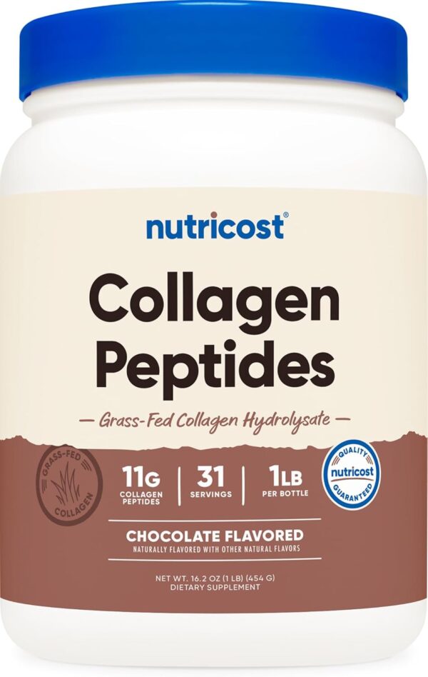 Nutricost Grass-Fed Collagen Powder 1LB (454 G) (Chocolat