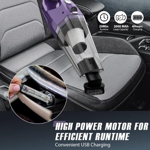 Handheld Vacuum Cordless,Car Vacuum Cleaner Portable - Image 3