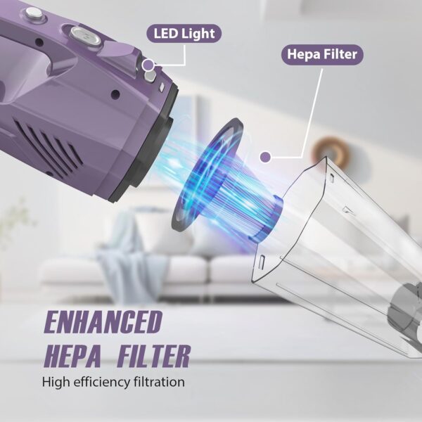 Handheld Vacuum Cordless,Car Vacuum Cleaner Portable - Image 2