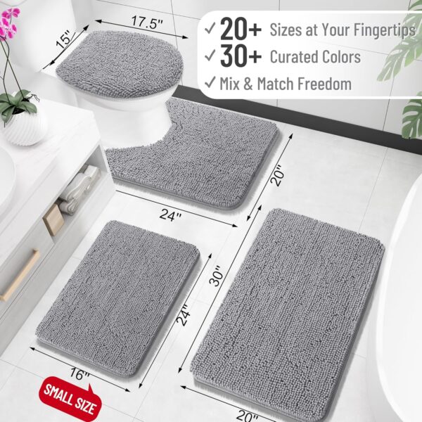 OLANLY Bathroom Rugs 30x20, Extra Soft Absorbent - Image 3